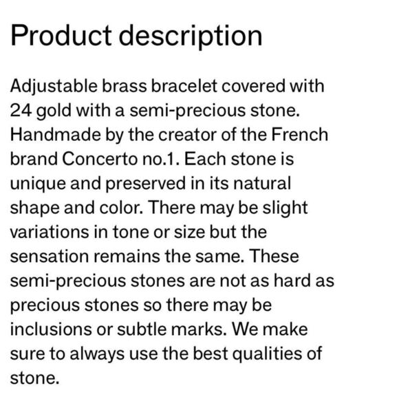 CONCERTO No.1 Pyrite (Fools Gold) handmade bangle - Picture 5 of 5